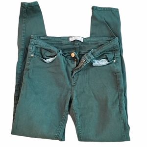 Zara Trafulac Green jeans size 8